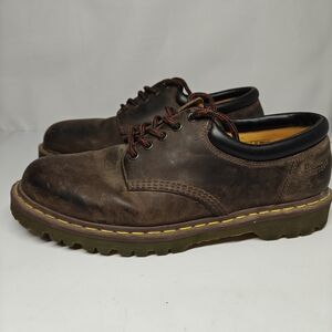 Dr. Martens Distressed Brown Leather Oxfords